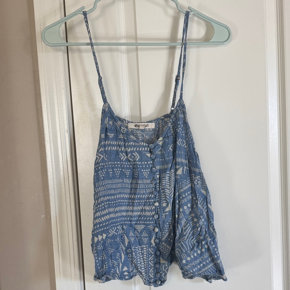 Rip Curl Blue Patterned Camisole / C16